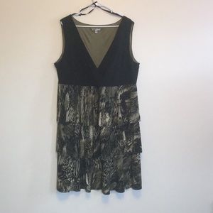 Black and forestry themed dress